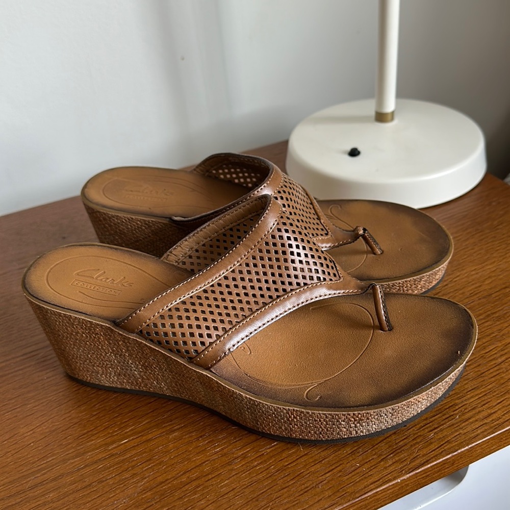 Clarks Wedge Sandals